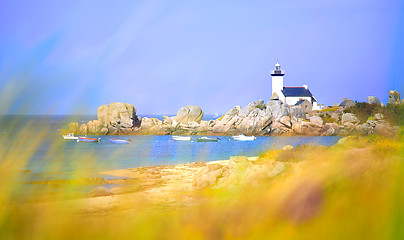 Image showing Pontusval Lighthouse