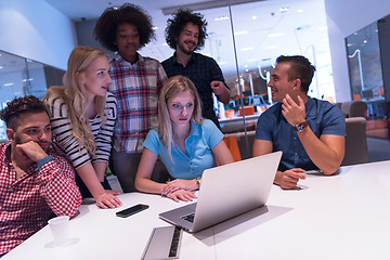 Image showing Multiethnic startup business team on meeting