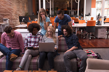 Image showing Multiethnic startup business team on meeting