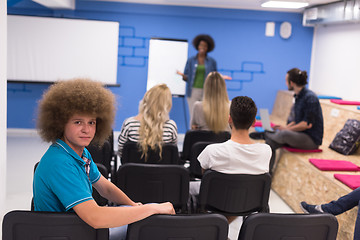 Image showing Portrait of young informal businessman