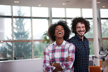 Image showing Multiethnic startup business team on meeting