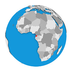 Image showing Equatorial Guinea on globe