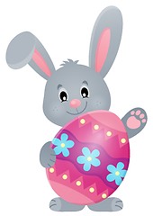 Image showing Stylized bunny with Easter egg theme 4