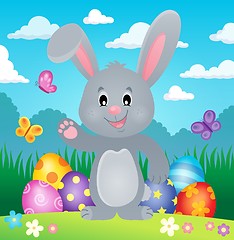 Image showing Stylized Easter bunny theme image 1
