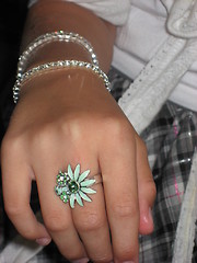 Image showing Bling on a little girl