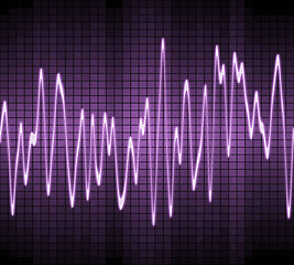 Image showing electronic sine sound wave