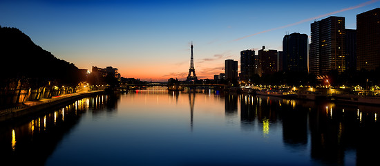 Image showing Parisian morning landscape