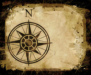 Image showing north compass map arrow