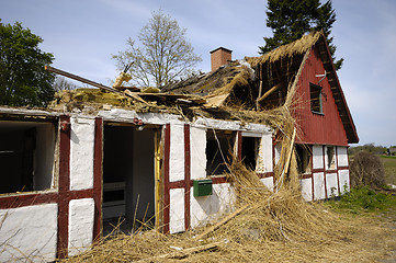 Image showing Very old abandoned house