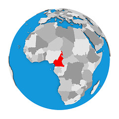 Image showing Cameroon on globe