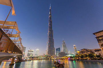 Image showing Burj Khalifa, world\'s tallest skyscraper, Dubai, United Arab Emirates.