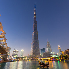 Image showing Burj Khalifa, world\'s tallest skyscraper, Dubai, United Arab Emirates.