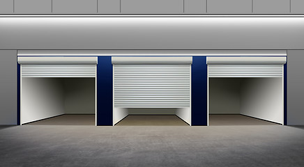 Image showing opened empty parking