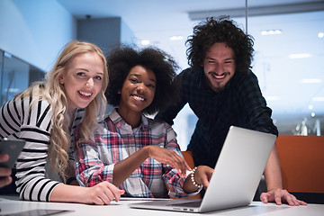 Image showing Multiethnic startup business team on meeting