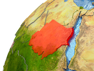 Image showing Sudan on Earth