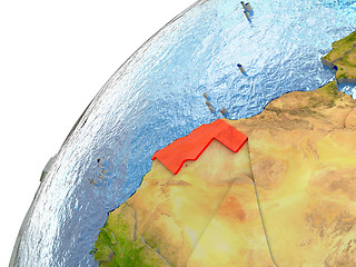 Image showing Western Sahara on Earth