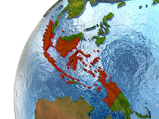 Image showing Indonesia on Earth