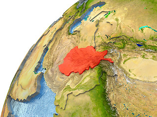 Image showing Afghanistan on Earth