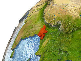 Image showing Bangladesh on Earth