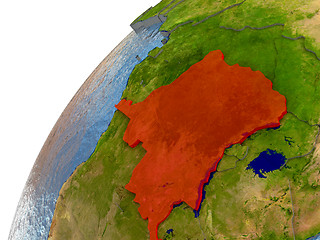 Image showing Democratic Republic of Congo on Earth