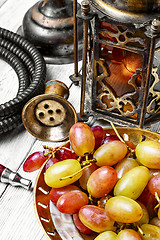 Image showing hookah and large grape