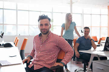 Image showing Portrait of young informal businessman