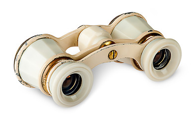 Image showing Old vintage pair of opera glasses