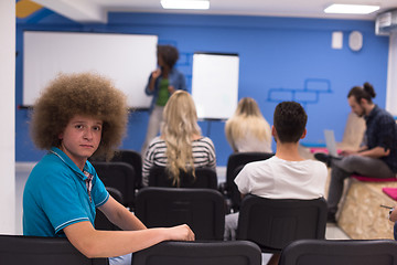 Image showing Portrait of young informal businessman