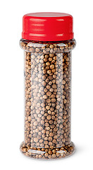 Image showing Coriander seeds in jar