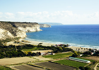 Image showing The bay between Pafos and  Limassol, on the south cost of Cyprus