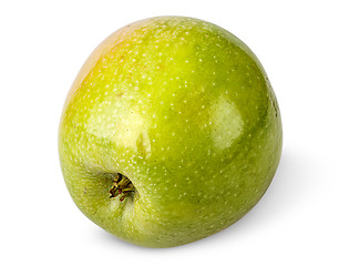 Image showing Tasty ripe green apple rotated