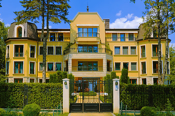 Image showing Four-storey House in Park