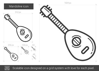 Image showing Mandoline line icon.