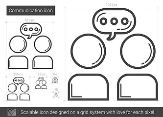 Image showing Communication line icon.