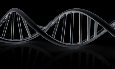 Image showing DNA structure model. 3d illustration