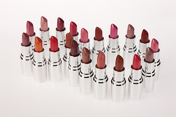 Image showing Metal Tubes With Lipstick
