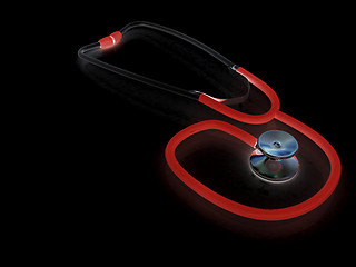 Image showing stethoscope. 3d illustration