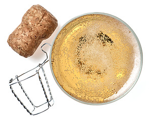 Image showing glass of champagne