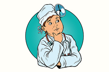 Image showing Boy profession doctor