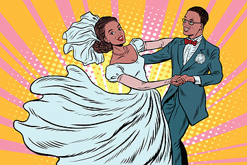 Image showing Wedding dance bride and groom