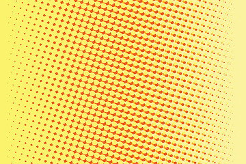 Image showing Abstract yellow red gradient pop art retro background