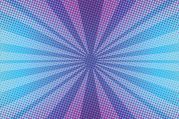 Image showing Violet rays pop art background