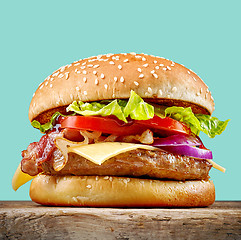 Image showing fresh tasty burger