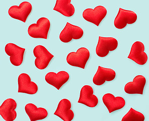 Image showing red hearts background