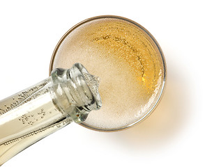 Image showing glass of champagne