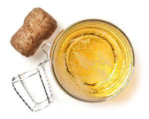 Image showing glass of champagne