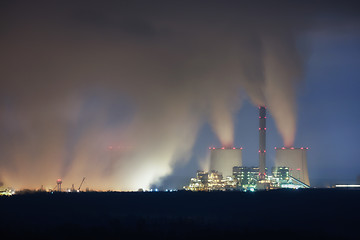 Image showing Modern Powerplant producing heat