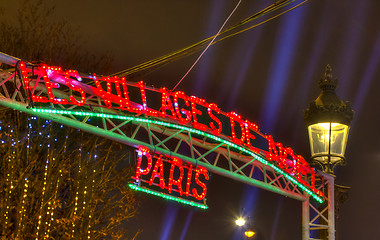 Image showing The Christmas Village in Paris