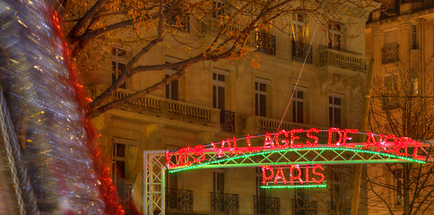 Image showing The Christmas Village in Paris