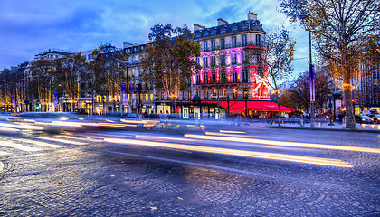 Image showing Festive Champs Elysees 